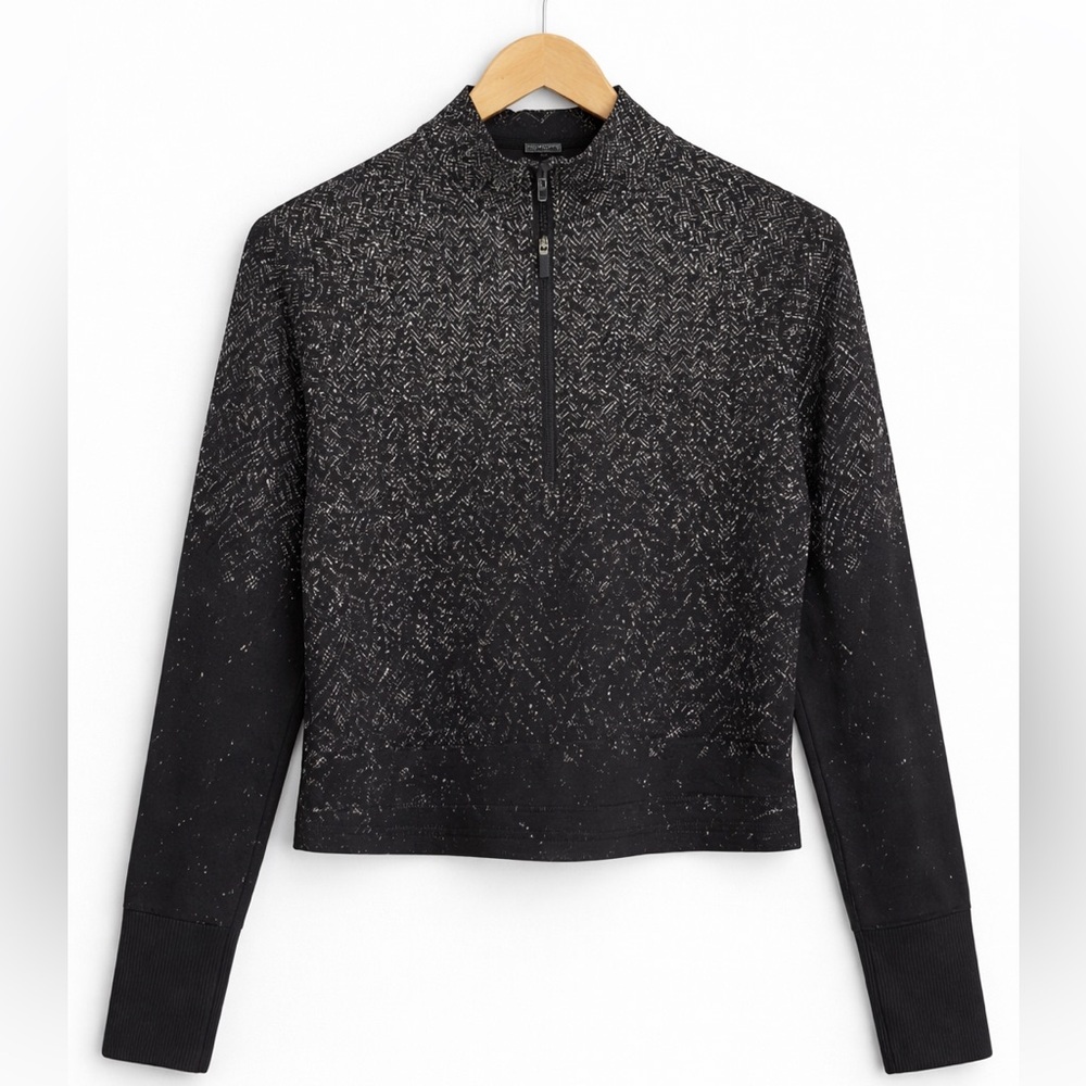Lululemon Black and White Speckled Pullover